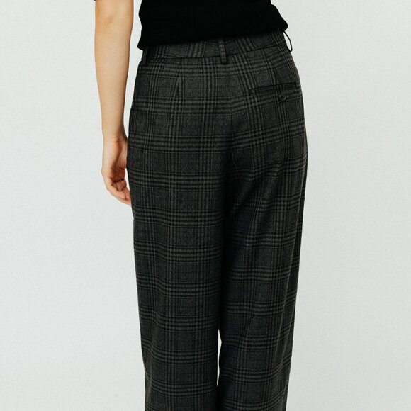 Proenza Schouler Eleanor Pant in Grid Flannel - Picture 3 of 4